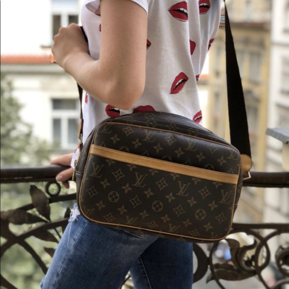 Louis Vuitton Monogram Canvas Crossbody Bag in Brown and Tan